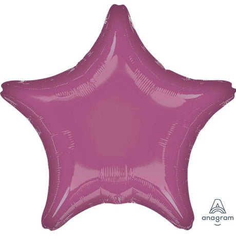 45cm metallic lavender star balloon, self-sealing, ideal for birthdays and parties, adds elegance to any celebration.
