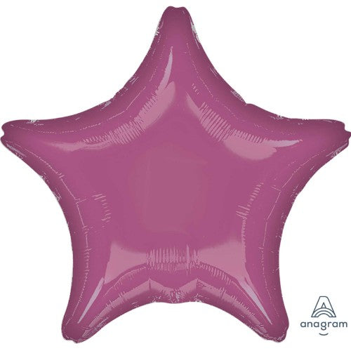 45cm metallic lavender star balloon, self-sealing, ideal for birthdays and parties, adds elegance to any celebration.