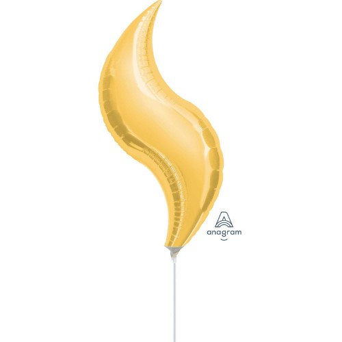 Balloon - "Mini Shape Gold Curve"