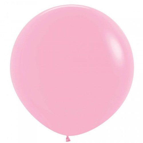 Pack of 3 Sempertex 60cm fashion pink latex balloons perfect for parties, durable and vibrant for stunning decor.