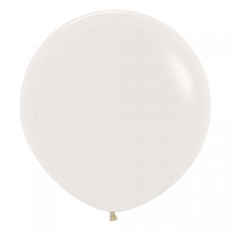 Pack of 3 Sempertex 60cm crystal clear latex balloons perfect for elegant party decorations and stunning displays.