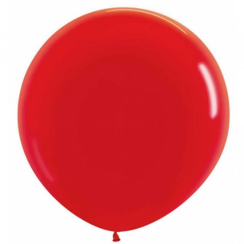 Pack of 3 Sempertex 60cm fashion red latex balloons, perfect for vibrant party decorations and events.