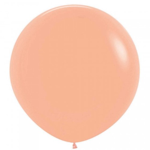 Pack of 3 Sempertex 60cm peach latex balloons, perfect for elegant party decor and celebrations.