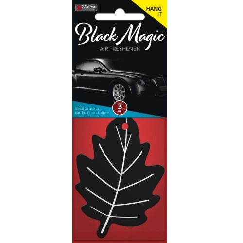 AIR FRESHENER LEAF BLACK MAGIC Pack Of 3