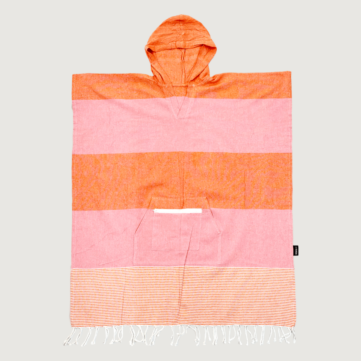 Moana Road - Turkish Towel Hoodie - Pink & Orange Striped - 2 units