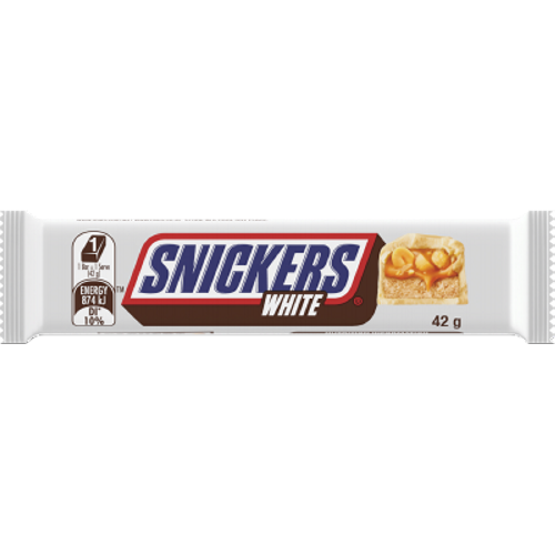 White Chocolate Bars Snickers 20 x 42g