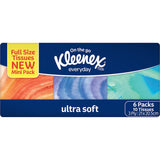 Kleenex Ultra Soft Tissues Pocket Pack 60's 6pack