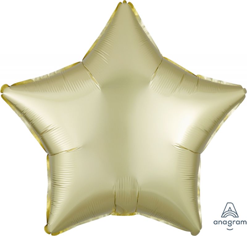 45cm Standard Xl Satin Luxe Pastel Yellow Star