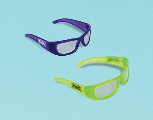 Pack of 6 Rise Of The Teenage Mutant Ninja Turtles glasses featuring vibrant character designs, perfect for parties and events.
