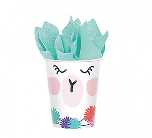 Llama Fun Cups 9oz/266ml - Pack of 8