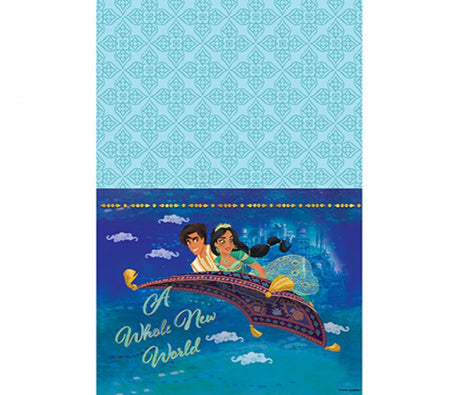 Vibrant 137cm x 243cm paper tablecover, perfect for parties and easy clean-up, adds style and protection to any table.