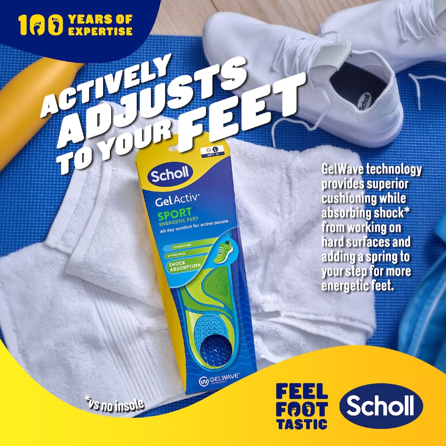 Scholl Gel Activ Insoles Sport Large - 1 pair