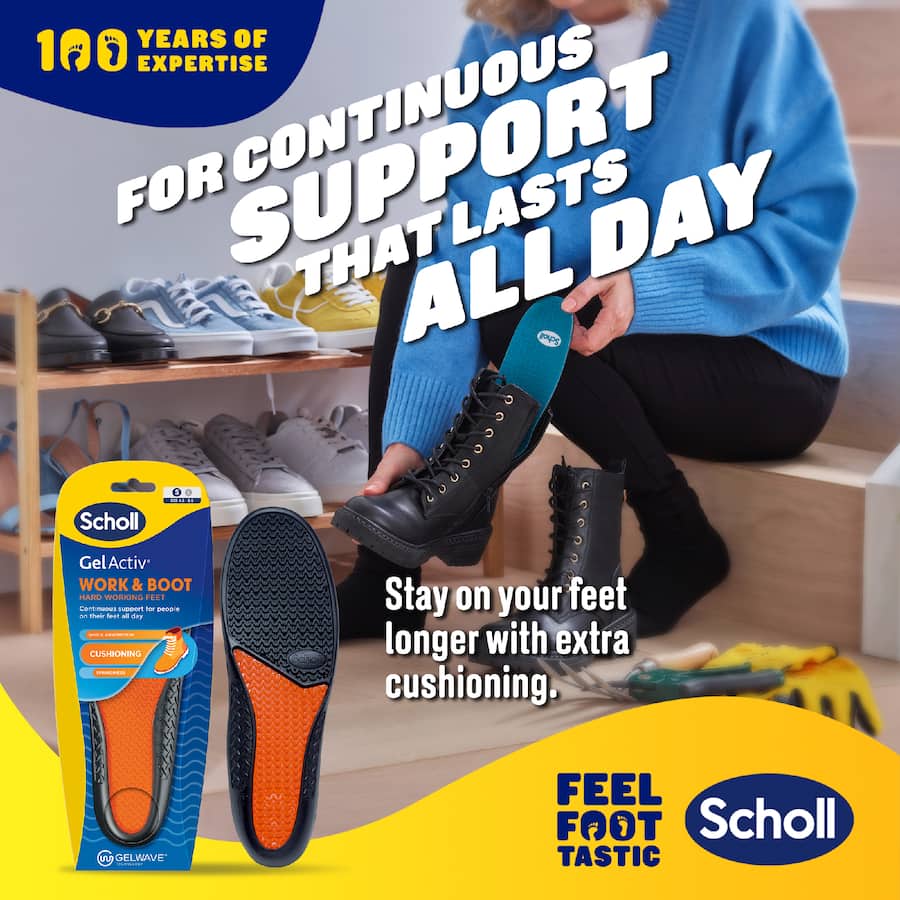 Scholl Gel Activ Insoles Work & Boot Small 1 pair