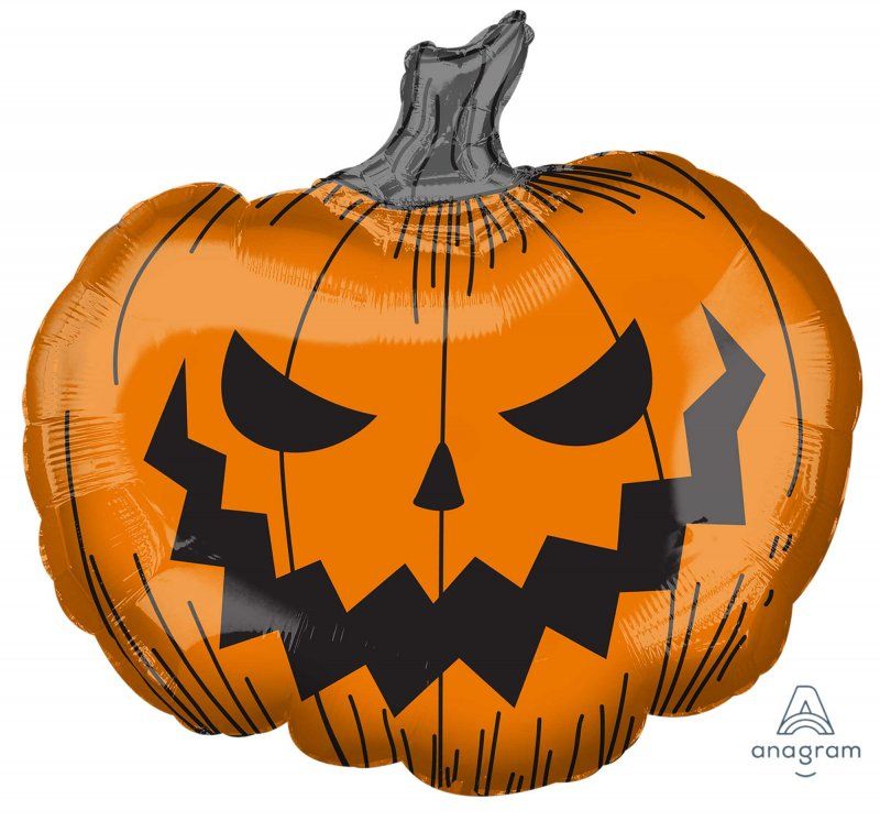 Foil Balloon - Supershape Hallows Eve Pumpkin