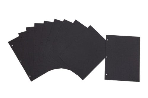 Profile - Display Album Drymount Refills - 190x205mm - Pack of 10 Black Sheets
