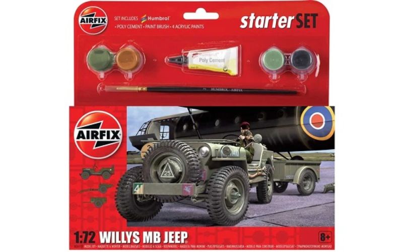 Airfix - SML Starter Set Willys Jeep