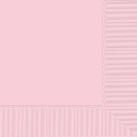 Pack of 50 blush pink 2-ply lunch napkins, combining durability with elegance for all dining occasions.