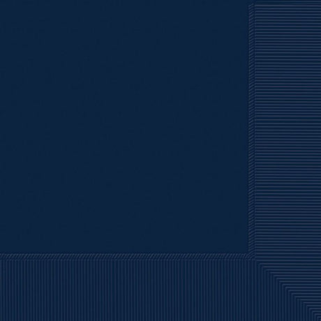 Elegant navy 2-ply lunch napkins in a 50 pack, perfect for any meal or event with excellent absorbency and style.