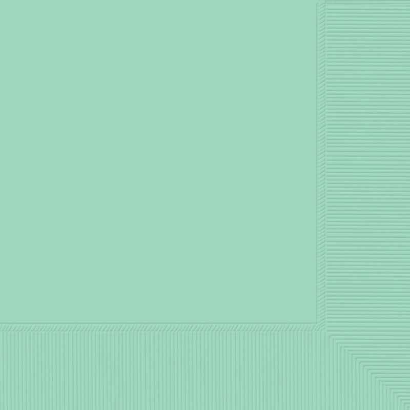 Cool mint 2-ply beverage napkins, 50 pack, perfect for gatherings, stylish and absorbent for drinks and appetizers.