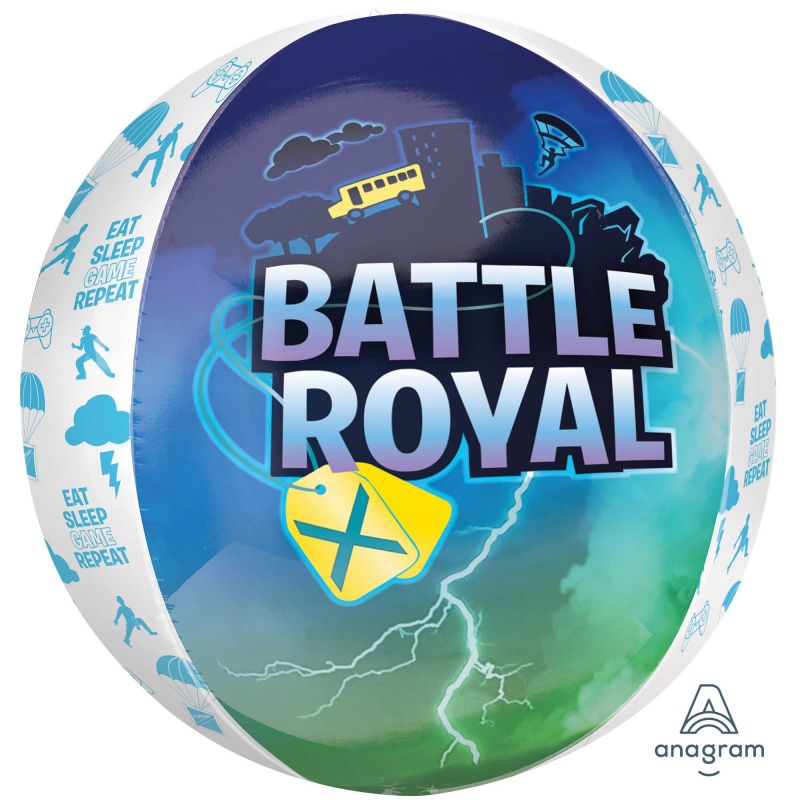 Vibrant 38cm x 40cm self-sealing foil balloon for epic parties and celebrations, featuring exciting designs and colors.