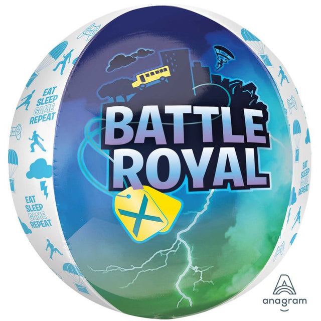 Vibrant 38cm x 40cm self-sealing foil balloon for epic parties and celebrations, featuring exciting designs and colors.