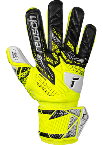 Gloves  - Attrakt Grip - Safety Yellow/Silver - Size 8