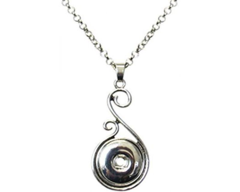 Elegant Snap REDFOX Pacific necklace featuring a chic pendant on a 47 cm adjustable chain with 5 cm extension.