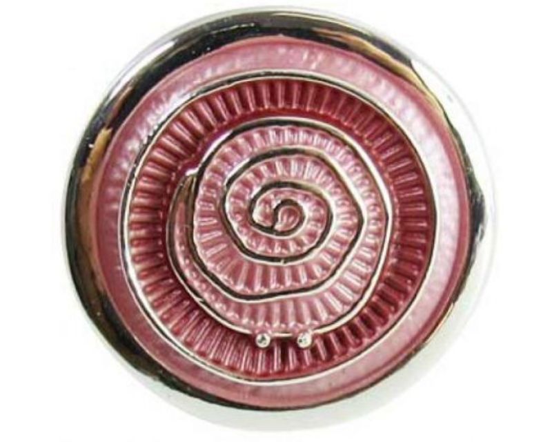 Vibrant pink rose design accessory, stylish and durable for any occasion with secure snap closure.