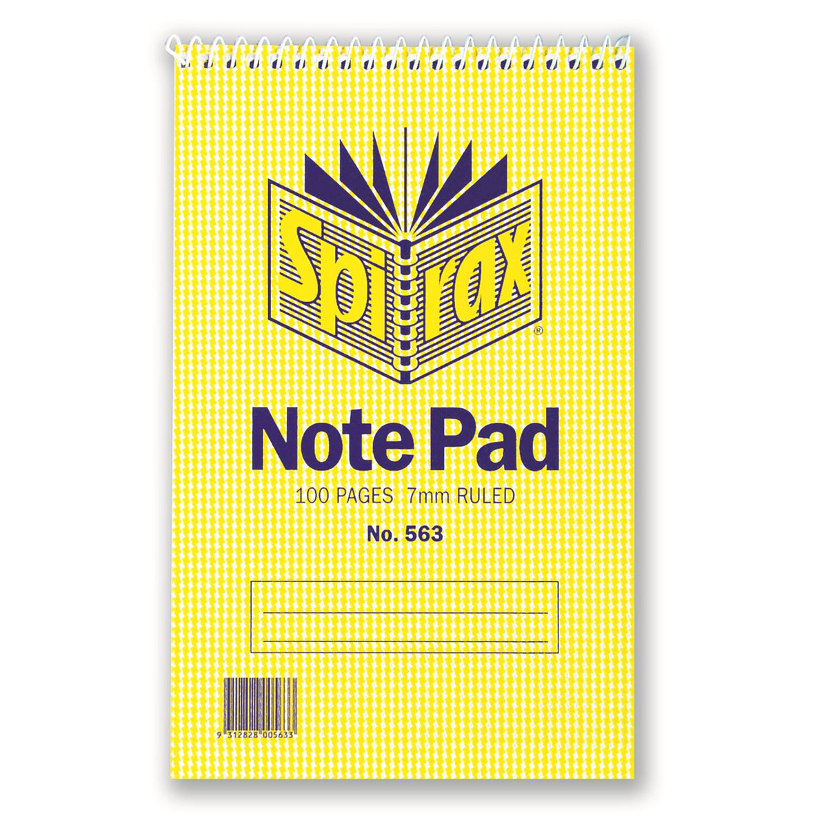 Spirax 563 Note Book Reporters T/O