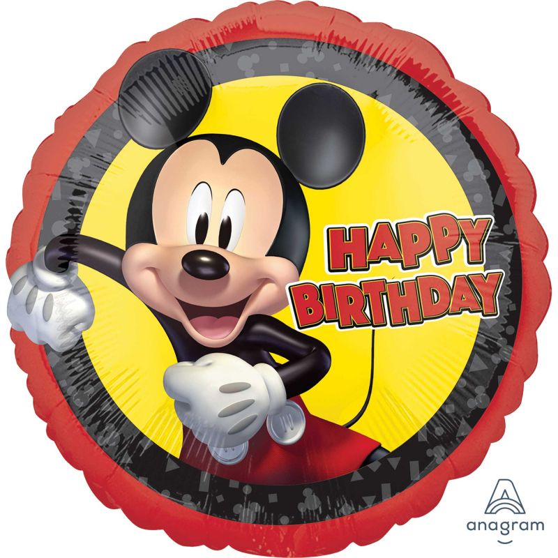 45cm Standard Hx Mickey Mouse Forever Happy Birthday