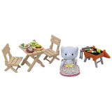Sylvanian Families BBQ Picnic Set with Elephant Girl