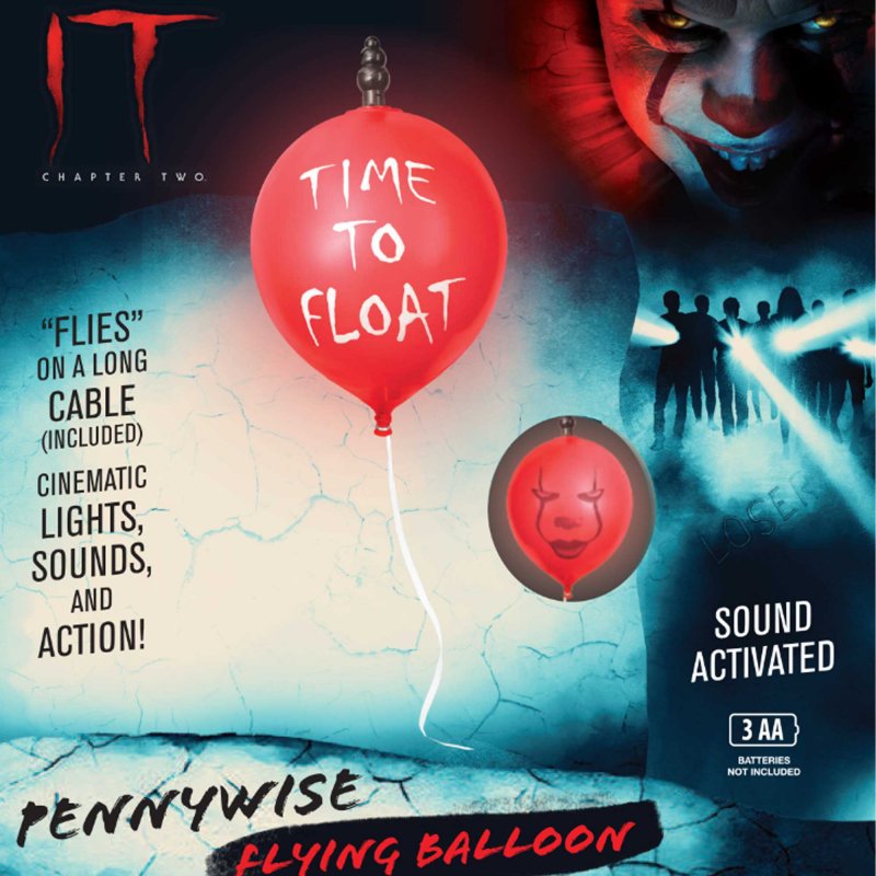 Inflatable It Chapter 2 Flying Balloon with sound effects, lights, and long cable for horror-themed events.