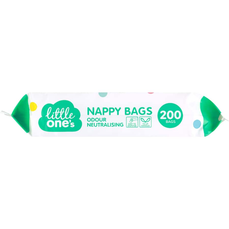 Little One's Nappy Bags Odour Neutralising 200pack
