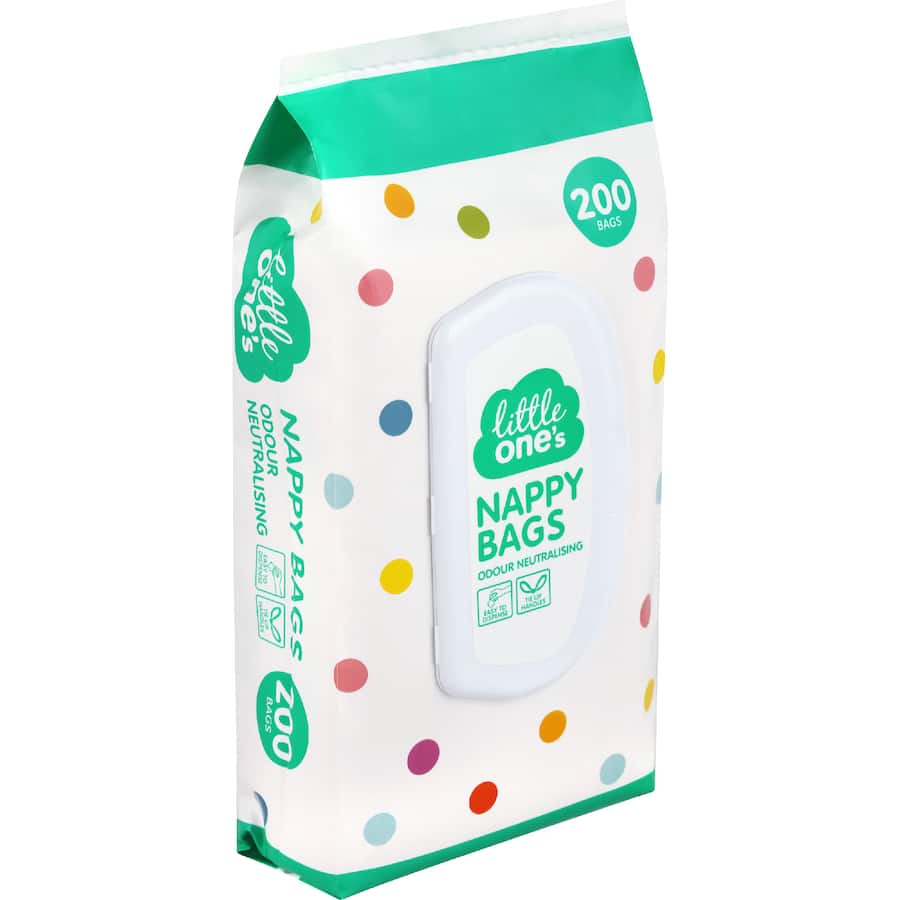 Little One's Nappy Bags Odour Neutralising 200pack