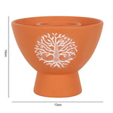 Tree Of Life Natural Terracotta Smudge Bowl
