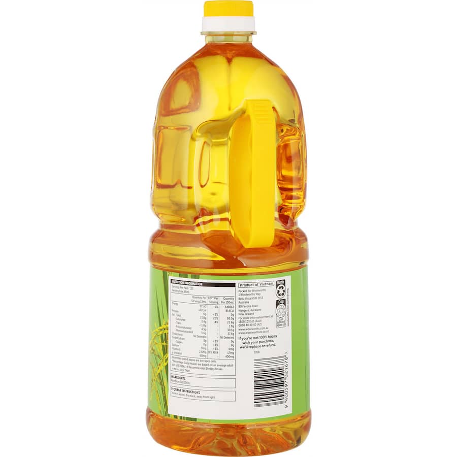 Woolworths Rice Bran Oil  2L