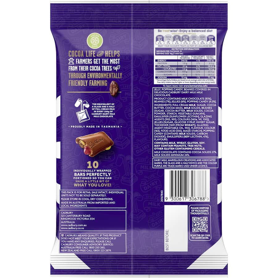 Cadbury Chocolate Bars Marvellous Creations 160g 10pack