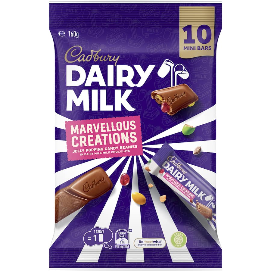 Cadbury Chocolate Bars Marvellous Creations 160g 10pack