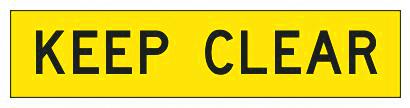 Barricade Tape  -  Keep Clear - 100mmx300m (Roll)