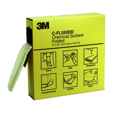 3M Chemical Sorbent Folded C-FL550DD High Capacity 450mm x 15m (Box)