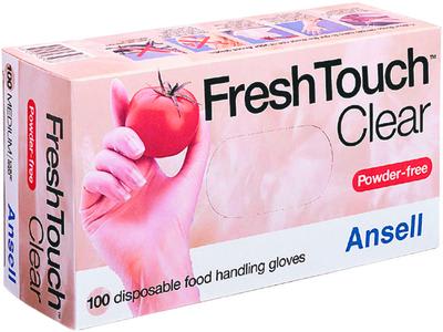 Fresh Touch Vinyl (Powder Free) Clear, Box of 100 - Clear (Size: L)
