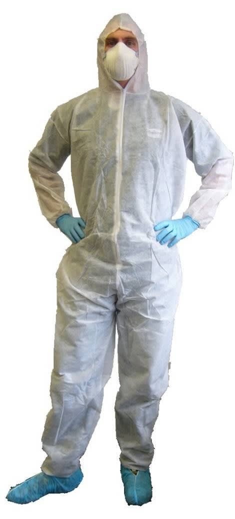 SureShield Polypropylene Coverall White S-4XL (Each) - White - 3XL