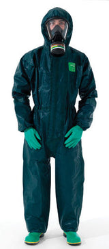 AlphaTec 4000 Coverall with Sock Green S-3XL (Each) - Green (Size: M)
