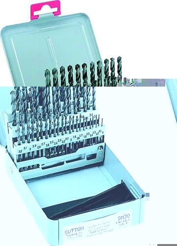 Sutton HSS Drill Bit Set #1-60 60pc Metal Case 60 Piece (Set)