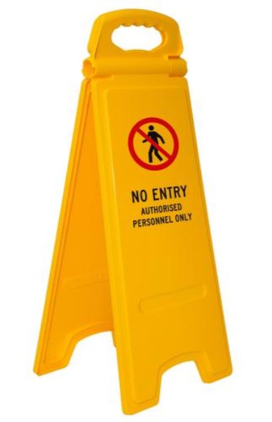 Floor Stand - No Entry Authorised Personnel Only (Each)