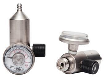 CAC Nickel Plated Brass Fixed Flow Regulator 0.5 L/min
