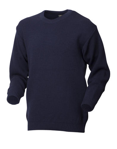 Timbo Soft-Touch Corporate Crew Neck Jersey - Navy (Size: L)