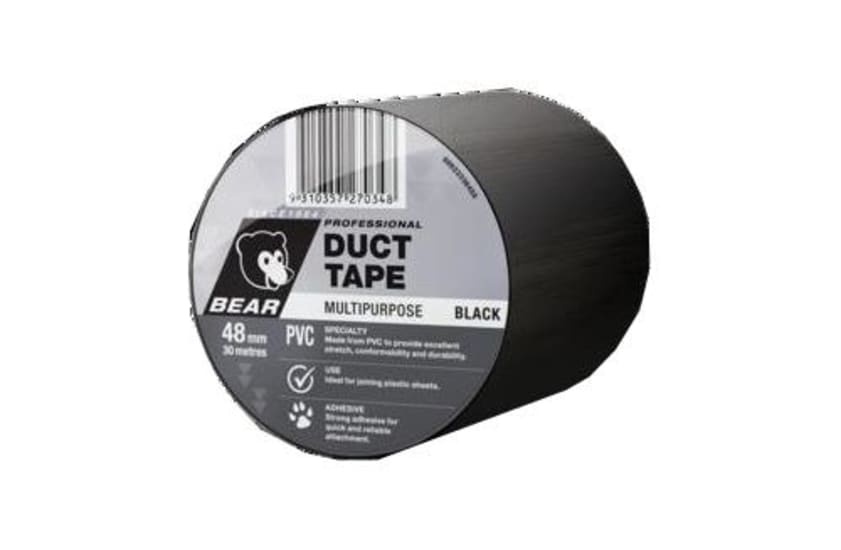 PVC 512 Duct Tape Black-100mm x 30m-1-Roll