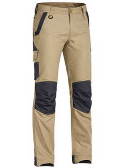 Bisley, FLX & MOVE Stretch Pant, BPC6130-Stout Fit (Each) - Khaki - Size: 112