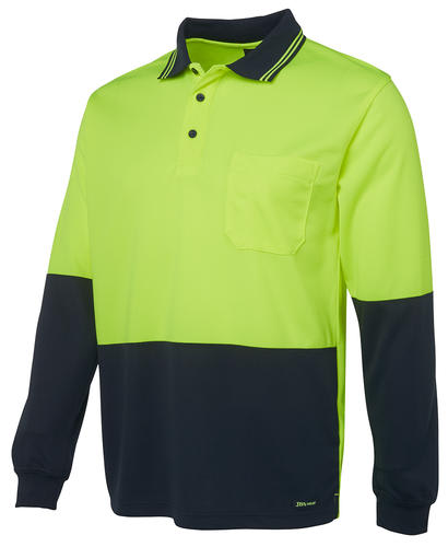 Day Polyester Micromesh Polo - Lime/Black - L